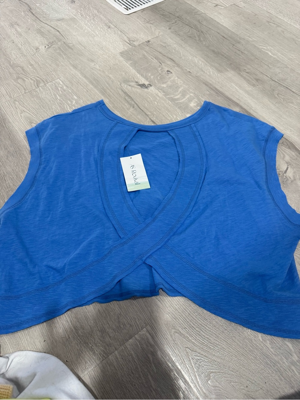 Altar'd State Royal Blue Wrap Crop Top